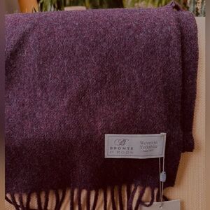 Luxury Merino Lambswool Scarf  - Made in England NWT by BrontëMoon Unisex